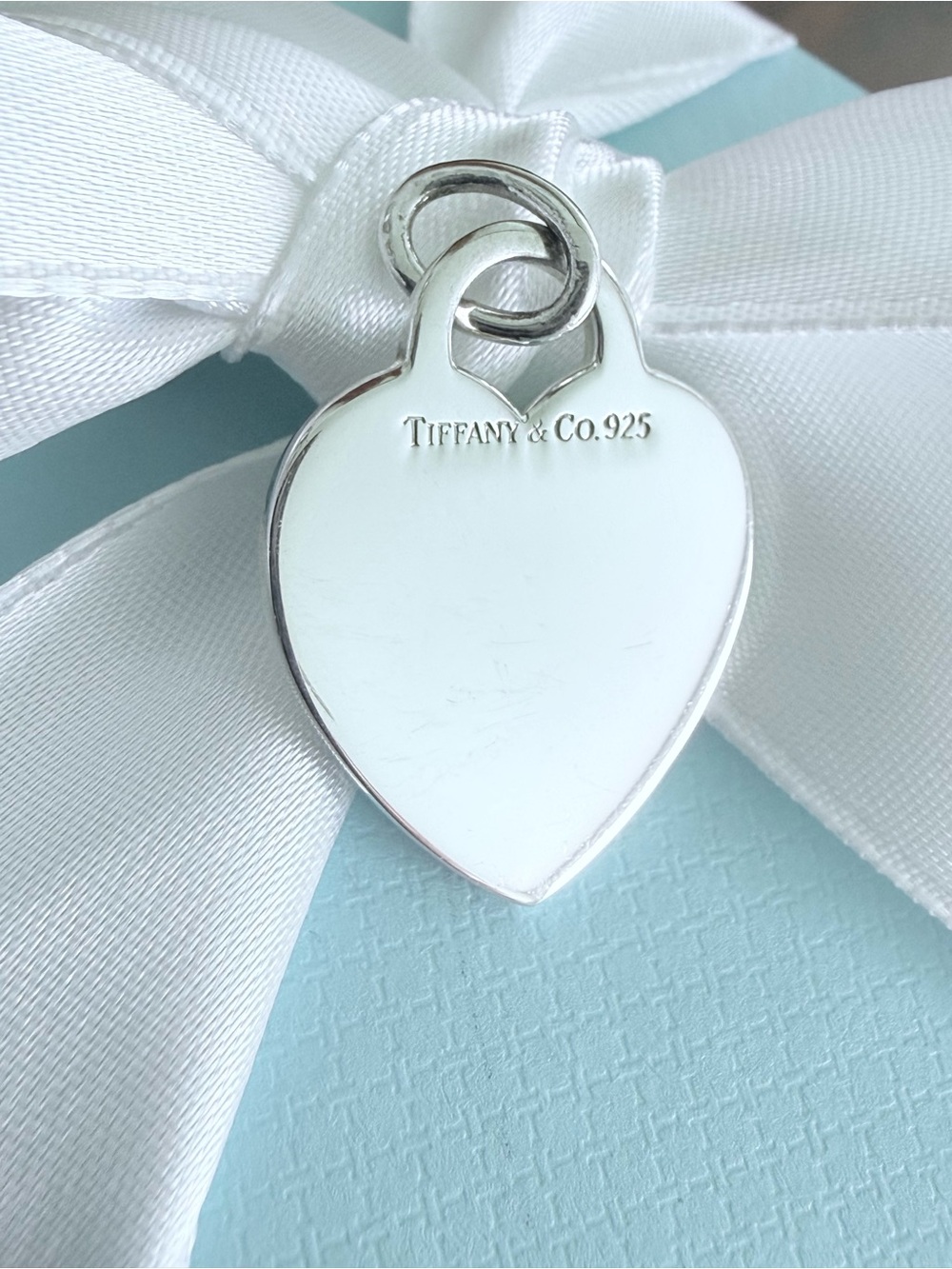 Tiffany & Co. Silver Heart Tag Pendant - Medium Size